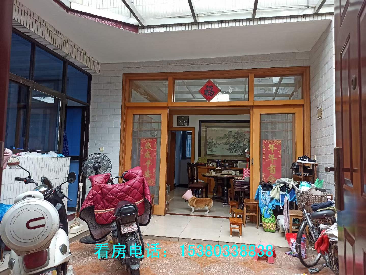 高郵世貿(mào)附近獨(dú)棟別墅 兩間兩層老式裝修 有院子