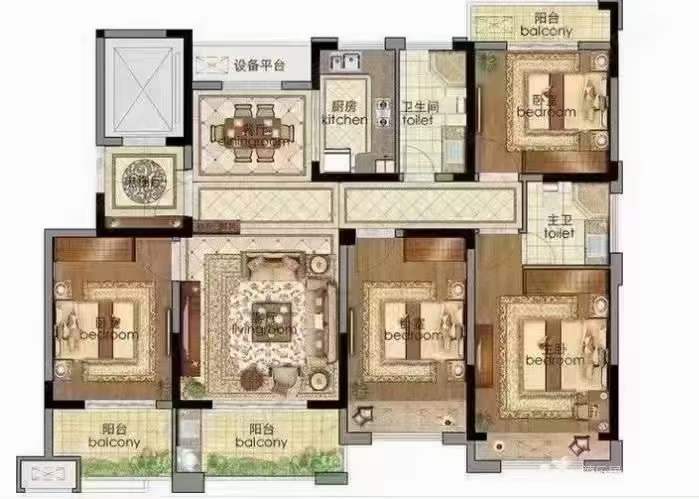 高郵東實小附近 尚文苑前排電梯洋房，毛坯四房雙衛(wèi)，陽光好