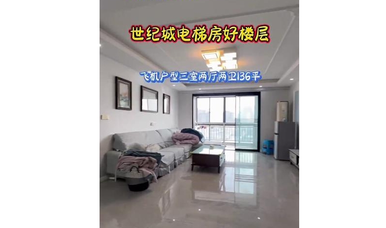 撿漏！高郵世貿附近，世紀城電梯婚裝三房雙衛(wèi)，陽光好，拎包入住
